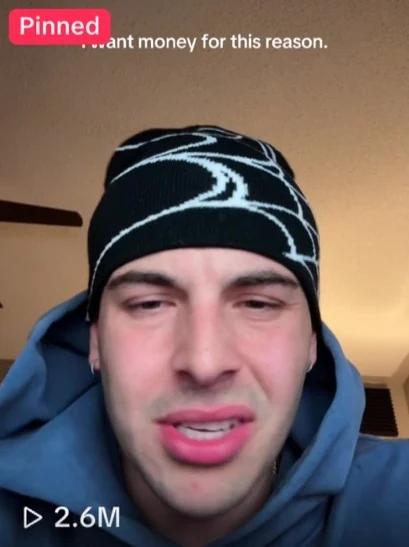 Austin's pinned TikTok, 2.6M views
